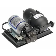 This booster pump system is designed for beverage water applications, such as commercial coffee machines and espresso bars, where incoming water pressure is insufficient. It operates on 115V AC with 1/3 hp and features 3/8 in barbed inlet and outlet connections for easy installation.