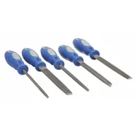 File Set: 6 in Flat/6 in Half Round/6 in Round/6 in Square/6 in Triangular, Includes Handle, Pouch