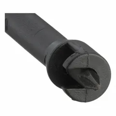 This screwdriver features a #1 Phillips tip with a screw-holding design that secures the fastener for one-handed operation. The long length provides extended reach in confined or deep-set applications. Not ESD safe and not tether capable.