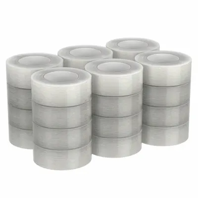 SCOTCH 311+ Medium-Duty Acrylic Tape, 3 in x 110 yd, Clear, 24 Pack