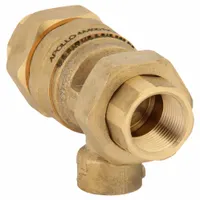 APOLLO Dual Check Valve w Atmosheric Vent: 4A, 3/4 in Pipe Size, FNPT x FNPT, 23 gpm Flow Rate, EPDM (MPN 4A4A44AM)