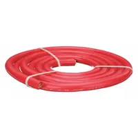 This WESTWARD jumper cable features a 4/0 gauge wire, 120-inch length, and a red jacket. Rated for 302 A maximum current, it is supplied cut to length for custom installations in heavy-duty jump-starting and temporary power connections