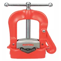 RIDGID Bench Yoke Vise: 0.13 in – 4 in Pipe Size Range, 12 in Max Ht, 12 in Min Ht, Metal (MPN 40100)