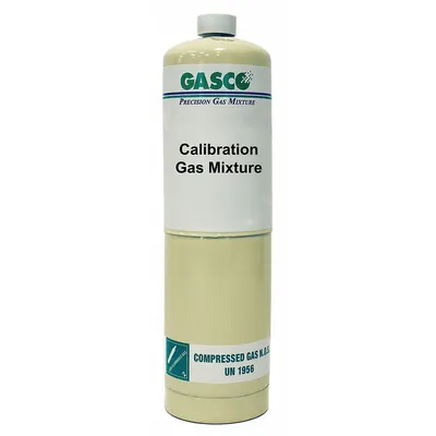 GASCO 17L-301-60 Disposable Calibration Gas, 20% Oxygen in Nitrogen, CGA 600 - Calibration Gases for Portable Gas Detectors