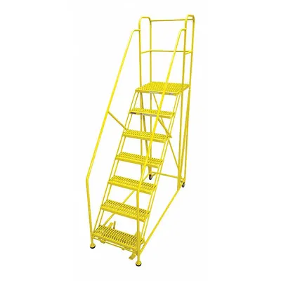 COTTERMAN Work Platform: 5.8 ft Platform Ht - Max, 24 in x 60 in, Steel - Manual-Lock Rolling Single-Access Platforms
