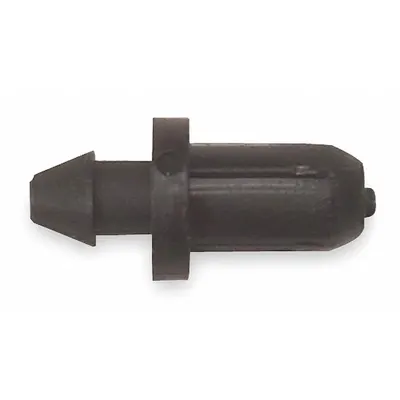 RAIN BIRD Tubing Plug, 1/4 in, Plastic, Black, 10-Pack - Faucet Connections, Couplings, Shut-Off Valves & Regulators