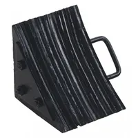 Wheel Chock: Rubber, 10 3/8 in Overall Lg, 8 in Overall Wd, 8 in Overall Ht, 1 Chocks, Black, Rubber (MPN LWC-15)