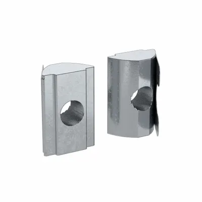 FATH INC. Roll In T-Nut: 1/4"-20 Size, For 0.4 in Slot Wd, 15 Series/40 Series, Single Center - Roll-In T-Nuts