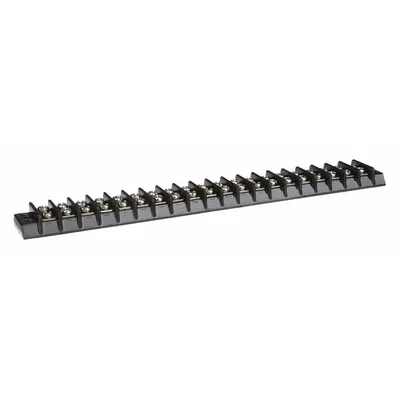 OEM APPROVED VENDOR Surface Mount Barrier Strip, 20 Poles, 22-14 AWG, 15 A - Surface Mount Barrier Strips
