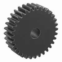 Hubless Spur Gear: Module m 1.5, 32 Teeth, 10 mm Bore Dia, Black Oxide Coated Carbon Steel, Hubless (MPN SSA1.5-32)