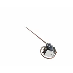 This indoor thermostat is designed for use in residential and light commercial HVAC systems. It controls heating and cooling equipment by signaling the system to cycle based on the set temperature. Suitable for standard 24 VAC systems, it serves as a replacement control for compatible furnaces, air conditioners, or heat pumps.