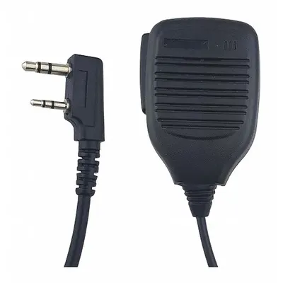 BANSHEE Speaker Microphone: Fits Kenwood, 3.5 mm Jack, 24 in Cord, Noise Cancelling - Kenwood-Compatible Microphones & Speakers