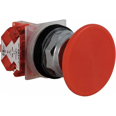 SCHNEIDER Mushroom Head Push Button: Non-Illuminated, Mushroom Head Profile, Non-Metallic - Mushroom-Head Push Buttons