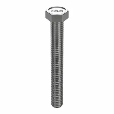 FOREVERBOLT Hex Head Cap Screw: Stainless Steel, A2, NL-19, 3/8"-16, Coarse, 3 1/2 in lg - 18-8 Stainless Steel Hex Head Cap Screws