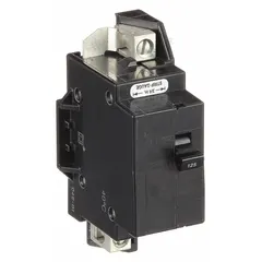 125 A, single-phase, bolt-on main circuit breaker from the QOM Series. Rated 120/240V AC with a 22kA interrupting rating. Designed for use as a main breaker in QO load centers, providing overcurrent protection and main disconnect functionality in residential and light commercial electrical panels.