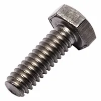 Hex Head Cap Screw: Titanium, Grade 2, Plain, 1/4"-20, UNC, 3/4 in lg, Fully Threaded, Inch (MPN 0075605)