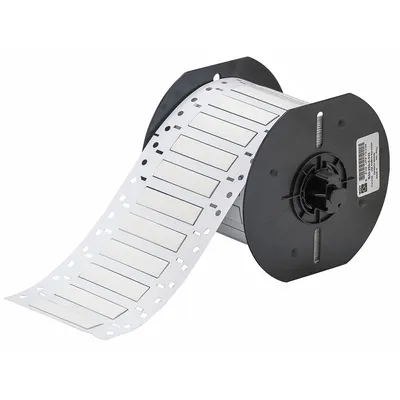 BRADY Sleeve Label: 1/4 in x 2 in, Polyolefin, White (Matte) - Brady Precut Sleeve Label Rolls