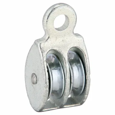 PEERLESS Pulley Block: Fixed, Lifting/Pulling, 3/8 in Compatible Rope Dia, Fibrous Rope - Fixed-Eye Attached Pulley Blocks