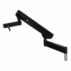 This flexible arm stand from UNITRON features a 36-inch arm length, 14 1/2-inch overall height, and 2-inch overall width. It uses a Bonder Arm mounting type and is designed for use with compatible table mount systems. Commonly employed in industrial inspection and assembly settings to support and position microscopes for hands-free operation.