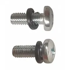 Pack of two lockwashers for capscrews, rated for 0.75 tons. Used to secure fasteners in material handling equipment such as hoists, preventing loosening from vibration. Fits Dayton brand hoists.