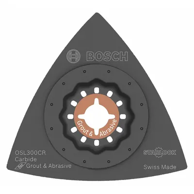 BOSCH Oscillating Scraper Blade: 3 in Blade Wd, 3 in Blade Lg, Carbide Grit - Starlock Mounted Blades