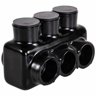POLARIS Multitap Connector: 3 Port, Single-Sided Entry, 6 AWG – 3/0 AWG Wire Size - Dry-Location Single-Sided Entry Multitap Connectors