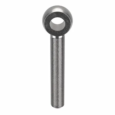 KEN FORGING Fixed Rod End: Stainless Steel, Plain, Right Hand - Stainless Steel Male Threaded Fixed Rod Ends