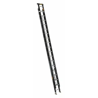 DEWALT Extension Ladder: 36 ft Ladder Size, Fiberglass, 300 lb Load Capacity, 79 lb Wt - Non-Conductive Fiberglass Extension Ladders