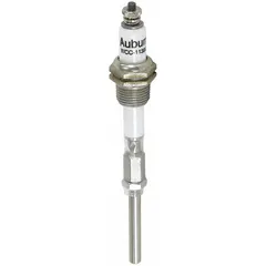 Replacement long electrode for boiler water-level control systems. Senses water conductivity to regulate pump or burner operation in steam or hot-water boilers.