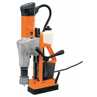 SLUGGER BY FEIN Drill Press: 120 RPM – 520 RPM, Electric Magnet, 12 3/8 in Drill Travel - Standard Magnetic Drill Presses