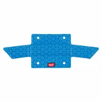Polyester sweat band in blue, designed for use with MILWAUKEE hard hats. Absorbs perspiration to improve comfort during extended wear in industrial environments. Replaces worn or soiled bands to maintain hygiene and fit