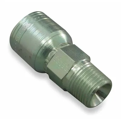 WEATHERHEAD Hydraulic Crimp Fitting: Steel x Steel, Straight, -24 For Hose Dash Size - Weatherhead Crimp Hydraulic Hose Fittings with NPTF Connection