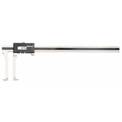STARRETT Inside Groove Digital Caliper: 0 in to 14 in /0 mm to 350 mm, Cabled - Digital Calipers for Inside Groove & RTJ Groove Diameters
