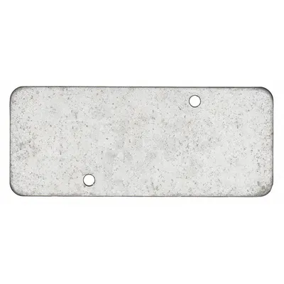 RACO Electrical Box Cover: 1 Gangs, Blank, For Rectangular Box Shape, Steel - Galvanized Electrical Box Covers