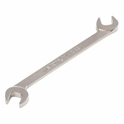 TEKTON Open End Wrench: Chromium Molybdenum Steel, Satin, 9/32 in Head Size - SAE, Double End, Open End Wrenches