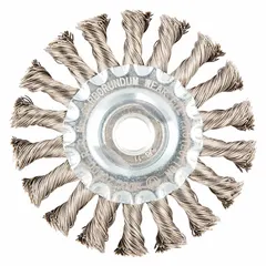 This heavy-cleaning brush is designed for contoured stainless steel surfaces. The twisted stainless steel wire fill effectively removes rust, scale, and weld splatter without contaminating the workpiece. It is suitable for metal fabrication, maintenance, and finishing applications in industrial facilities.