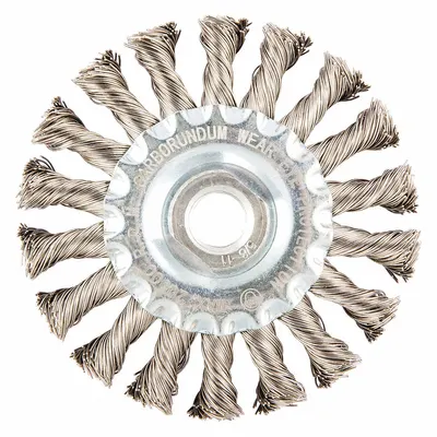 OEM Wire Wheel Brush: Twisted Stainless Steel - Heavy-Cleaning Brushes for Contoured Stainless Steel Surfaces