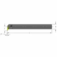 ULTRA-DEX USA Indexable Boring Bar: S24U MVUNR3 (MPN 957-000-437)