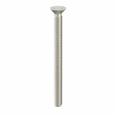 TAMPER-PRUF SCREW Tamper Resistant Screw: #8-32 Thread Size, 2 in Lg, Stainless Steel, Plain - Flat Head Tamper-Resistant Machine Screws