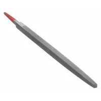 Machinists File: Square, Double-Cut, Safe Edge Cut, Second Cut, 6 in Lg without Tang, 1/4 in Wd (MPN 73428500)