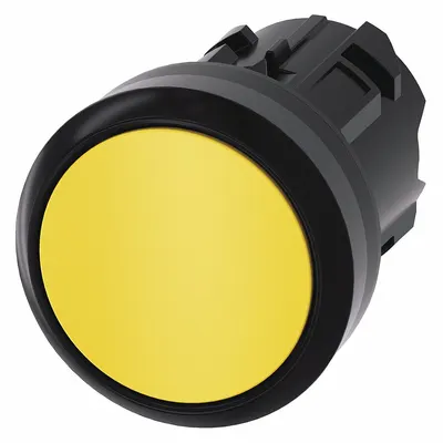 Siemens Flush Push Button: 22 mm Mounting Size, Non-Metallic - Flush-Mount & Recessed Push-Button Operators