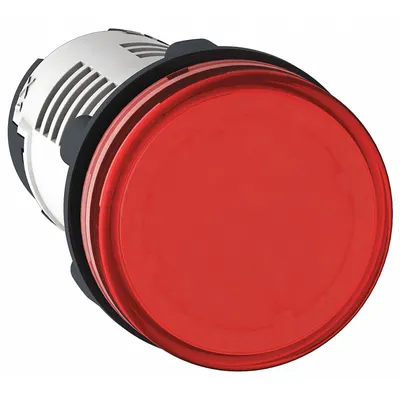 SCHNEIDER Pilot Light: 22 mm Panel Mounting Hole Dia, LED, Red - LED Indicator Pilot Lights