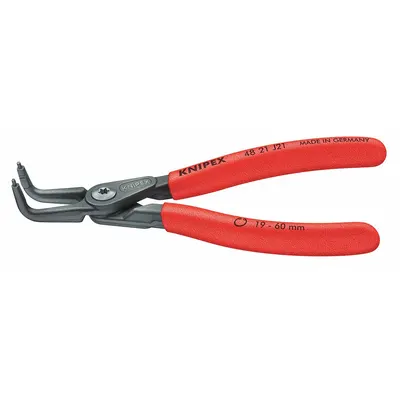 KNIPEX Retaining Ring Plier: Internal, For 8 mm to 13 mm Bore Dia, 0.035 in Tip Dia - Internal Retaining-Ring Pliers