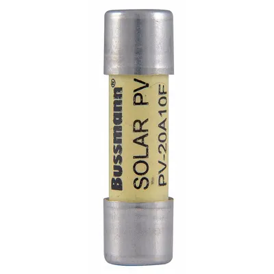 BUSSMANN Solar Fuse: PV-1P Series, Fast-Acting, 15 A - Fast-Acting Cylindrical Fuses