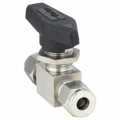Parker Manual Two-Way Ball Valve: 1/4 in, 316 Stainless Steel, Straight - Straight-Body Stainless Steel Ball Valves