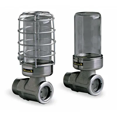 TRICO Closed System Oiler: 4 oz Capacity, Glass, 1" Thread Size - Closed Constant-Level Oilers