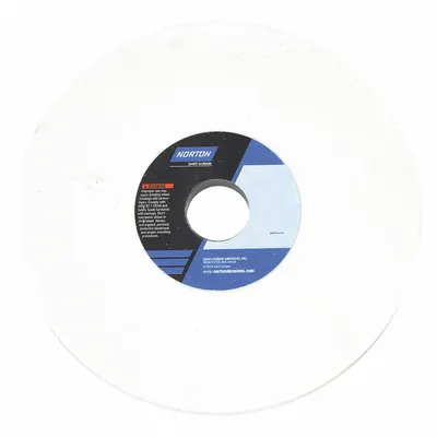 NORTON Straight Grinding Wheel: Type 1, 8" x 1/4" x 1 1/4", 38A80-KVBE - Grinding Wheels for Light-to-Moderate Grinding of Tool Steels