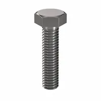 Hex Head Cap Screw: Steel, Class 8.8, Plain, M6, Metric, 25 mm lg, Fully Threaded, Metric, 100 PK (MPN HC3806025-100P1)