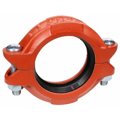 GRUVLOK Clamp Coupling: Flex Bolted, 1 1/2 in x 1 1/2 in, Ductile Iron, NBR Seal - Grooved Pipe Couplings