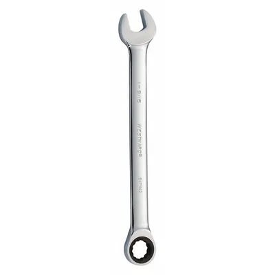 WESTWARD Combination Wrench: Alloy Steel, Chrome, 1 9/16 in Head Size, 22 5/8 in Overall Lg - SAE 12-Point Ratcheting Combination Wrenches
